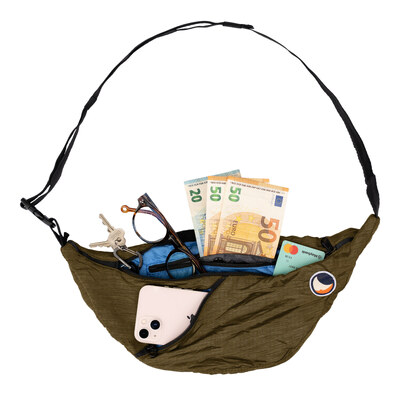 Ticket To The Moon Sling Bag Premium övtáska Olive Brown